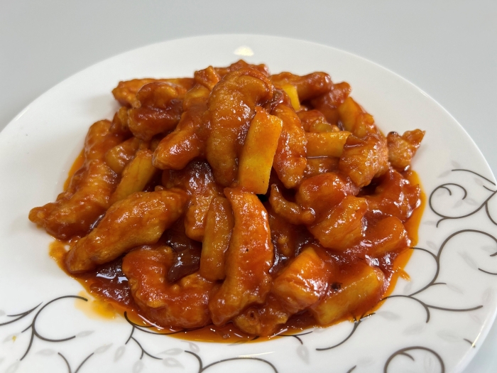 菠萝鸡柳（学一食堂4号窗口）